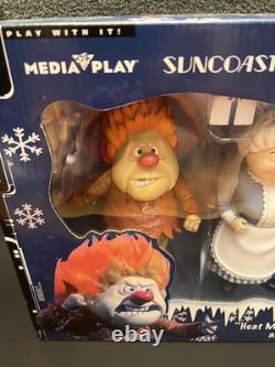NIB 2002 The Year Without A Santa Claus Heat miser and Snow miser figures MINT