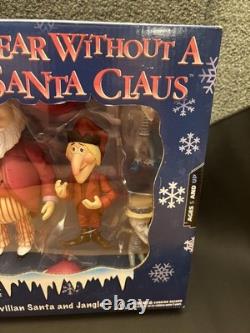 NIB 2002 The Year Without A Santa Claus Heat miser and Snow miser figures MINT