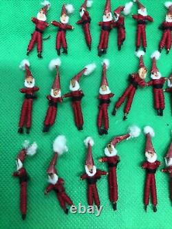 NOS Miniature Handmade Santa Claus Figures. You Are Bidding On 34 Santa Figures