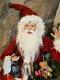 Nwt Large 28 Santa With Toy Bag & Lantern Christmas Figure Display Prop