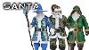 Naughty Or Nice Collection Wizard Father Christmas U0026 Sgt Santa Action Figure Review