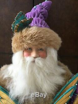 Neiman marcus 30 santa claus doll vintage butterfly