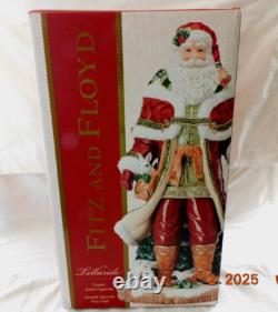 New 2024 Fabulous Fitz and Floyd 19x10 Telluride Red Grand Santa Claus Figure
