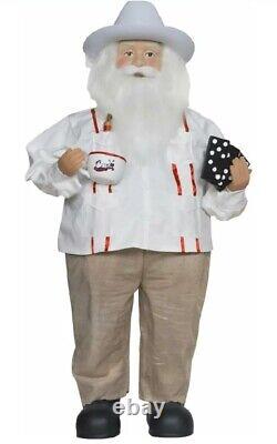 New 5 Feet Size standing Cuban SANTA With Guayabera Cafe, Cigar and Dominos