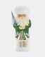 New Ino Schaller Paper Mache Santa With Winter Scene Coat Figurine 11t