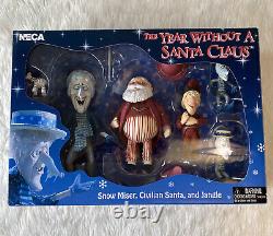 New NECA The Year Without Santa Claus Figure Set Snow Miser Civilian Jangle