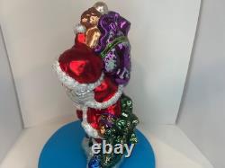 New Rare Santa Clause 14 Figurine Made of Glass Christmas Holiday Decor