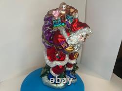 New Rare Santa Clause 14 Figurine Made of Glass Christmas Holiday Decor