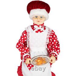 Northlight 24 Animated Musical Mrs. Claus Gingerbread Cookie Christmas Figure