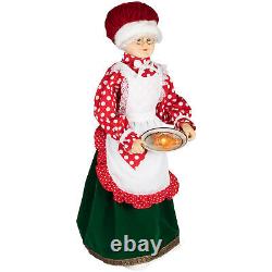 Northlight 24 Animated Musical Mrs. Claus Gingerbread Cookie Christmas Figure