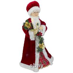 Northlight 24-Inch Animated Mrs. Claus Lighted Candle Musical Christmas Figure