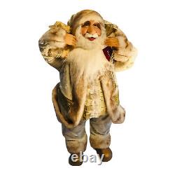 Northlight 24 White and Ivory Standing Santa Claus Christmas Figure