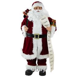 Northlight 3' Santa Claus Naughty or Nice List Bag of Presents Christmas Figure