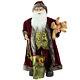 Northlight 32 Noble Santa Claus In Burgundy Robe Christmas Figure