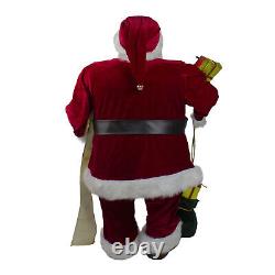 Northlight 32 Standing Santa Claus Christmas Figure with Name List and Gift Bag