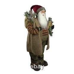 Northlight 36 Country Rustic Standing Santa Claus Christmas Figure