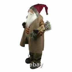 Northlight 36 Country Rustic Standing Santa Claus Christmas Figure