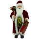 Northlight 36 Poinsettia Standing Santa Claus Figure Merry Christmas Gift Bag