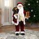 Northlight 36 Traditional Holly Berry Santa Claus Christmas Figure Presents