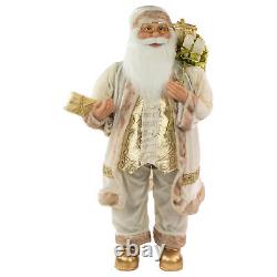 Northlight 36 White and Ivory Standing Santa Claus Christmas Figure