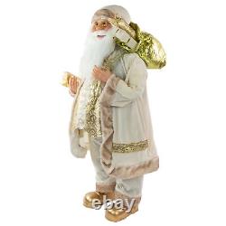 Northlight 36 White and Ivory Standing Santa Claus Christmas Figure