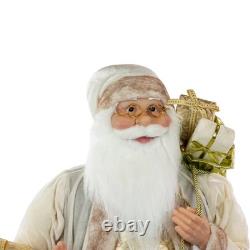 Northlight 36 White and Ivory Standing Santa Claus Christmas Figure