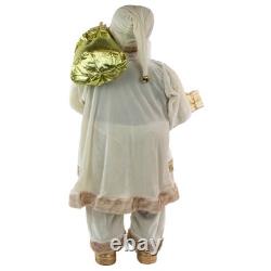 Northlight 36 White and Ivory Standing Santa Claus Christmas Figure