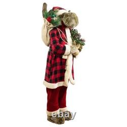 Northlight 48 Moose Santa Claus Standing Christmas Figure