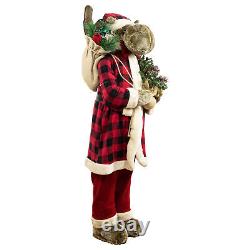 Northlight 48 Moose Santa Claus Standing Christmas Figure