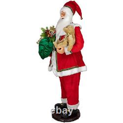 Northlight 5' Deluxe Traditonal Animated Musical Dancing Santa Christmas Figure