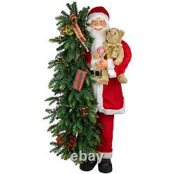 Northlight 50 Musical Santa Claus Figure Lighted Christmas Tree Teddy Bear