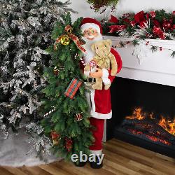 Northlight 50 Musical Santa Claus Figure Lighted Christmas Tree Teddy Bear