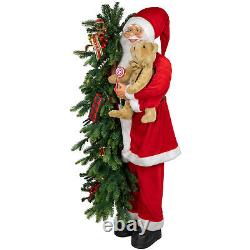 Northlight 50 Musical Santa Claus Figure Lighted Christmas Tree Teddy Bear