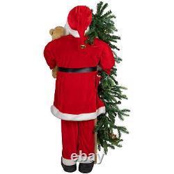 Northlight 50 Musical Santa Claus Figure Lighted Christmas Tree Teddy Bear
