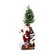 Northlight 50 Santa Claus Spiral Staircase Tree Elf Christmas Figure Wood Base