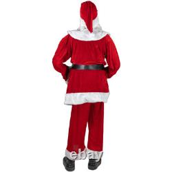 Northlight Huge 6 Foot Life-Size Plush Christmas Santa Claus Figure Sitting or