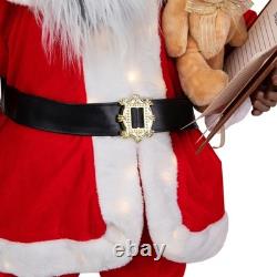 Northlight Lighted and Animated Musical African American Santa Christmas