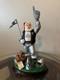 Oakland Raiders Sculpture Santa Claus Nfl Christmas Danbury Mint Figurine