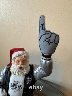OAKLAND RAIDERS Sculpture SANTA CLAUS NFL Christmas DANBURY MINT Figurine