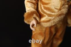 OOAK Vintage Whimsical Santa Claus St. Nick Gold Velvet Jester Hat Doll Figure