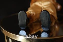 OOAK Vintage Whimsical Santa Claus St. Nick Gold Velvet Jester Hat Doll Figure