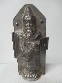 Old Christmas Chocolate Mold Belsnickle Santa Claus w Toy Bag