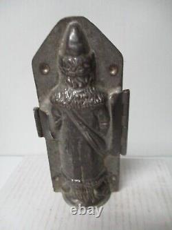 Old Christmas Chocolate Mold Belsnickle Santa Claus w Toy Bag