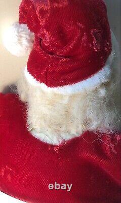 Old VintageStuffed Toy Santa Claus doll with rubber face & plush/Pepsi Belt 14