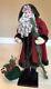Old World Santa Claus Father Christmas Doll Figurine 27 With Sack & Stick
