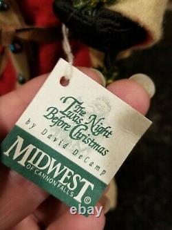 Old World Santa Claus The Night Before Christmas Figure MIDWEST David DeCamp