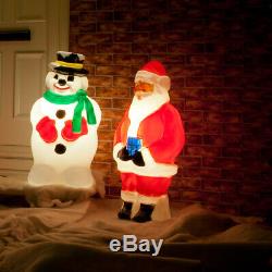 Outdoor Santa Snowman LED Blow Mould Christmas Figure Character Decoration