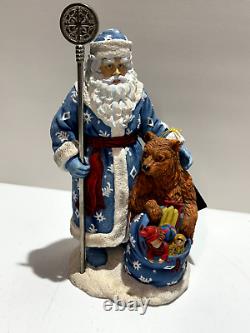 PIPKA 1997 Russian Santa With Staff & Original BOX 11 Vintage #1308