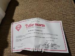 Philadelphia Phillies Danbury Mint Santa Claus Figurine Statue 2001 Christmas