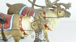 Pipka 88002 Midnight Hour Santa Claus with Reindeer Damaged
